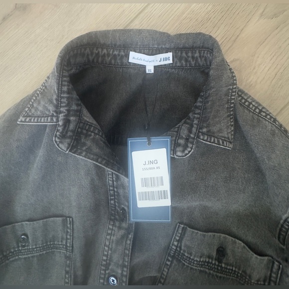 J.ING Charcoal Denim Long Sleeve Jumpsuit 🩶 - Picture 6 of 11